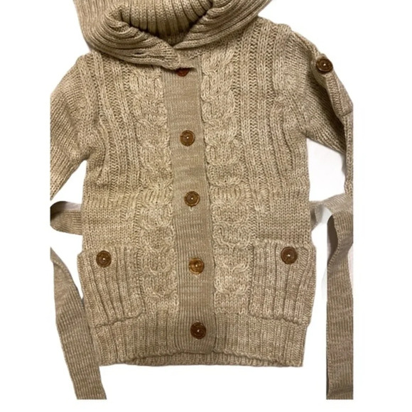 Grand Knitwear Sweater button down‎ oat​ NWT - Picture 9 of 15